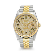 Load image into Gallery viewer, Rolex DateJust 16233 Two-Tone Diamond Roman Numeral Dial Watch
