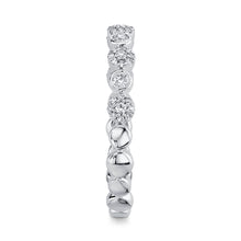 Load image into Gallery viewer, 14K White Gold Diamond Stackable Ring
