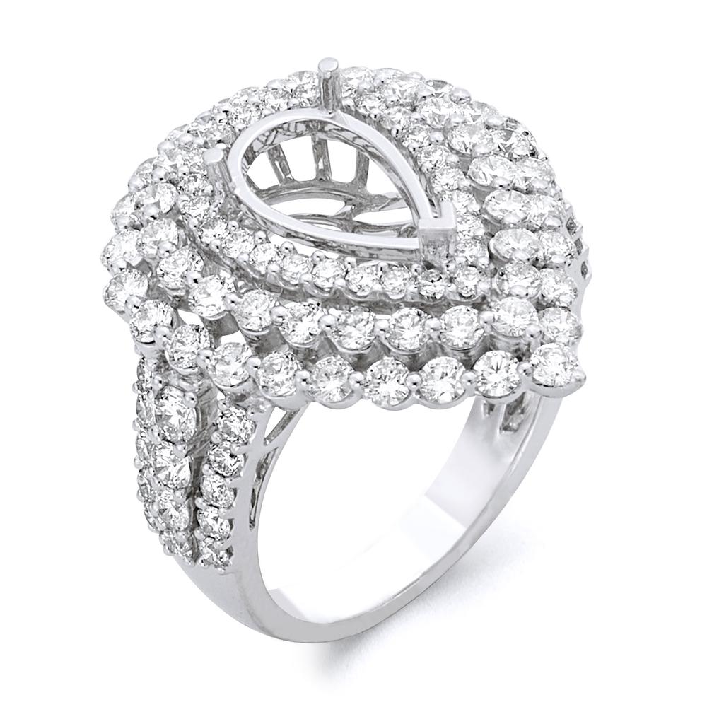 18k White Gold 2.25 Carat Diamond Engagement Ring