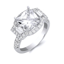 Load image into Gallery viewer, 18k White Gold Cushion Cut Diamond Engagement Ring

