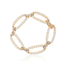 Load image into Gallery viewer, 18k Rose Gold Brilliant Cut Diamond Bracelet
