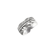 Load image into Gallery viewer, 925 Silver Feather Ring

