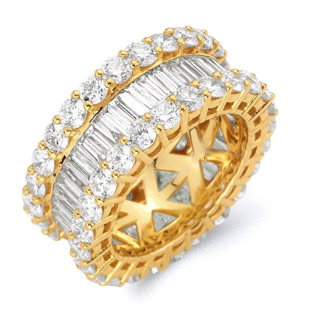 14K Yellow Gold Size 7 Urban Diamond Ring