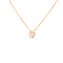 Load image into Gallery viewer, 14K Rose Gold Round Brilliant Cut Diamond Pendent 0.30 Carat
