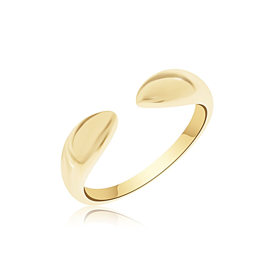 14k Yellow Gold Claw Ring 2.3gr Size 9