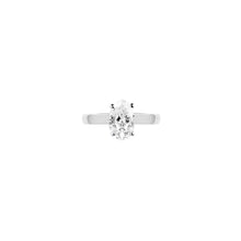 Load image into Gallery viewer, 18K White Gold 2.00 Carat Oval Diamond Solitaire Ring
