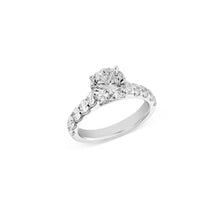 Load image into Gallery viewer, 18K White Gold Cathedral Style Engagement Ring
