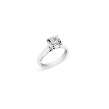 Load image into Gallery viewer, 18K White Gold Round Diamond Solitaire Ring 2ct
