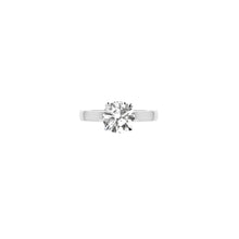Load image into Gallery viewer, 18K White Gold Round Diamond Solitaire Ring 2ct
