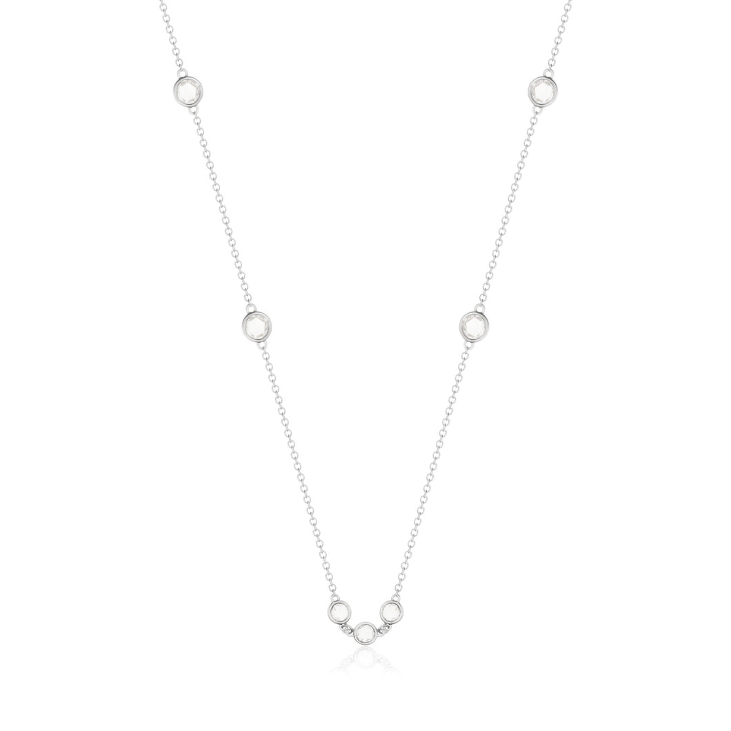 18k White Gold 3.60 Carat Diamond Necklace